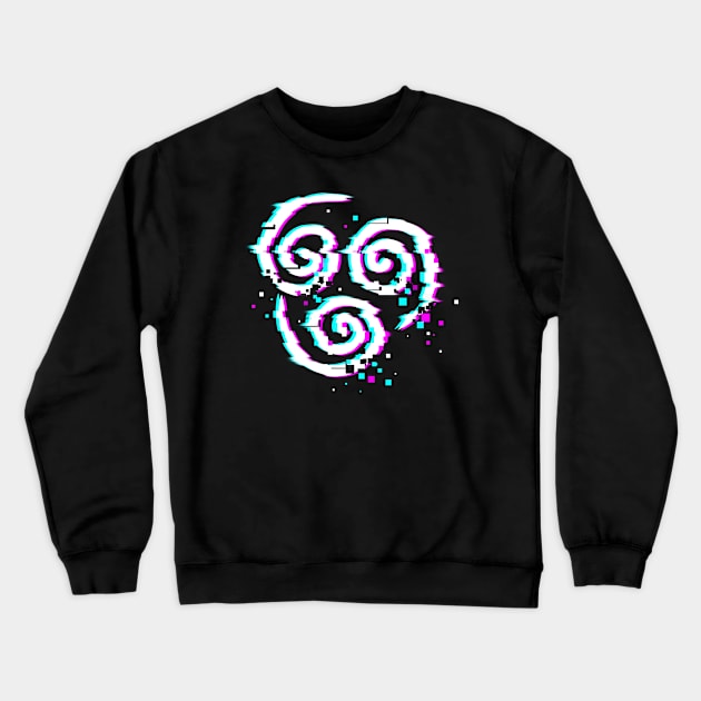 Airbending Glitch Crewneck Sweatshirt by Silentrebel